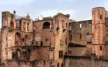 The ruins of Heidelberg Castle